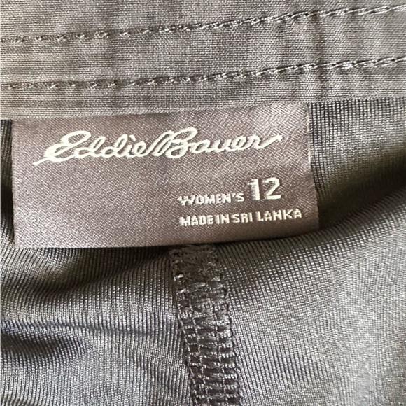 Eddie Bauer sz 12 skort shorts skirt safari golf tennis skirt like new grey - Picture 5 of 5